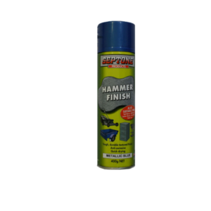 Image a spray can of Septone Hammer Metallic Blue