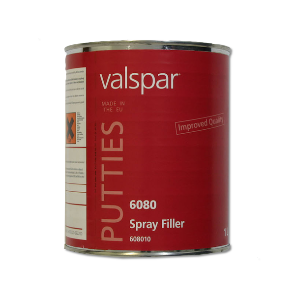 Image of a tin of Valspar 6080 Spray filler 1 Litre