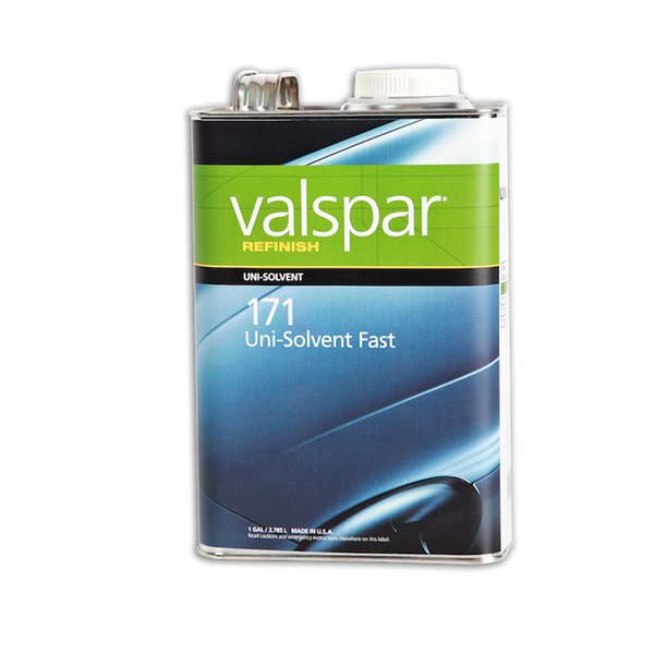 Image of a tin of Valspar Refinish 171 Uni Solvent fast 3.78 Litre