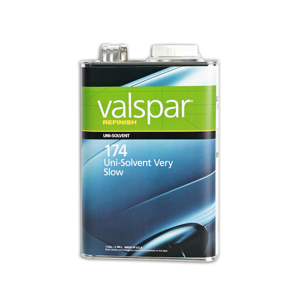 Image of a tin of Valspar Refinish 174 Uni Solvent very slow 3.78 Litre