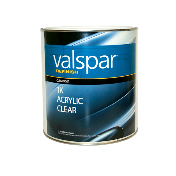 valspar refinish 1k acrylic clear 3