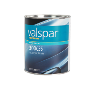 Image of a tin of Valspar Refinish 300c35 1k Acrylic Binder 3.78 Litre