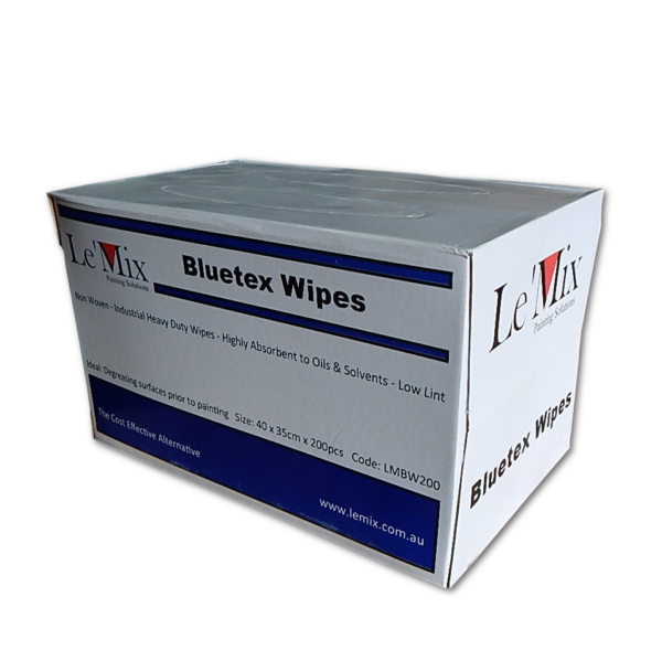 image of blue polytex wipes box